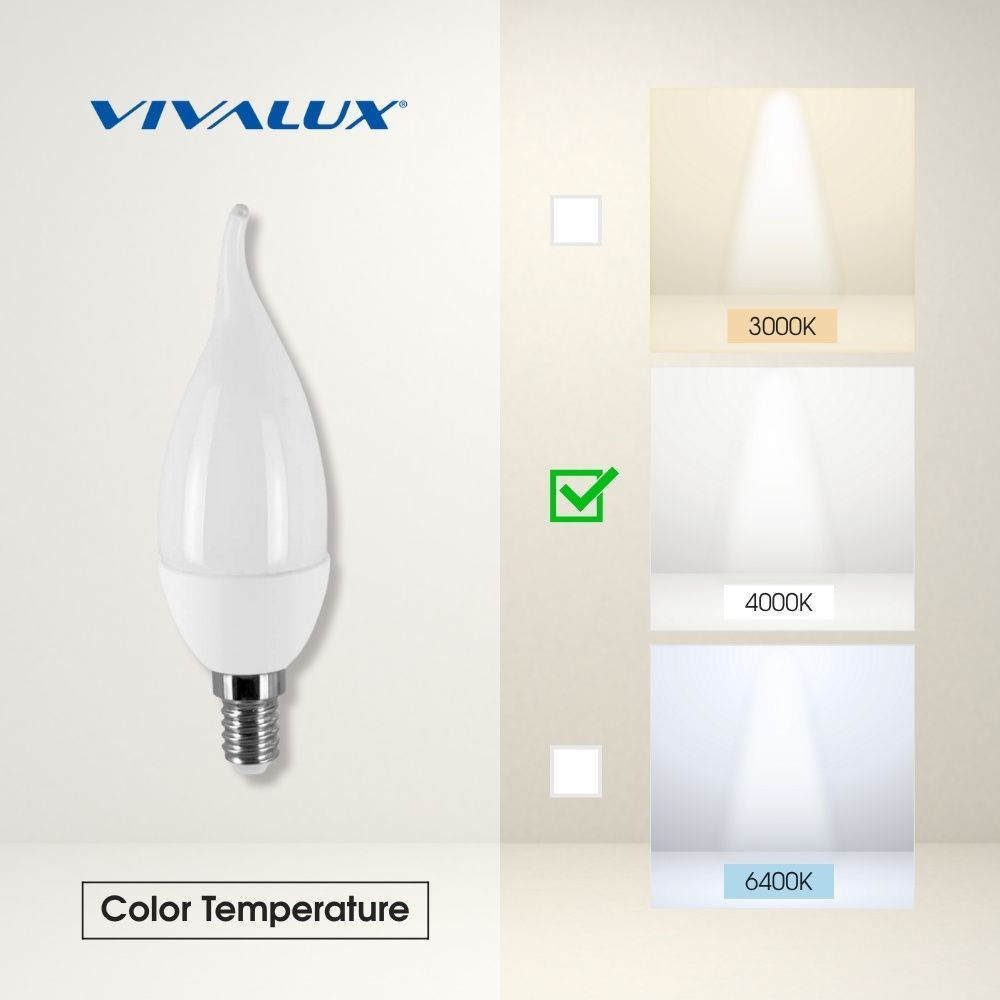 LED ЛАМПА CAMEO LED ∙ 6W ∙ 480LM ∙ E14 ∙ 4000K / 003407