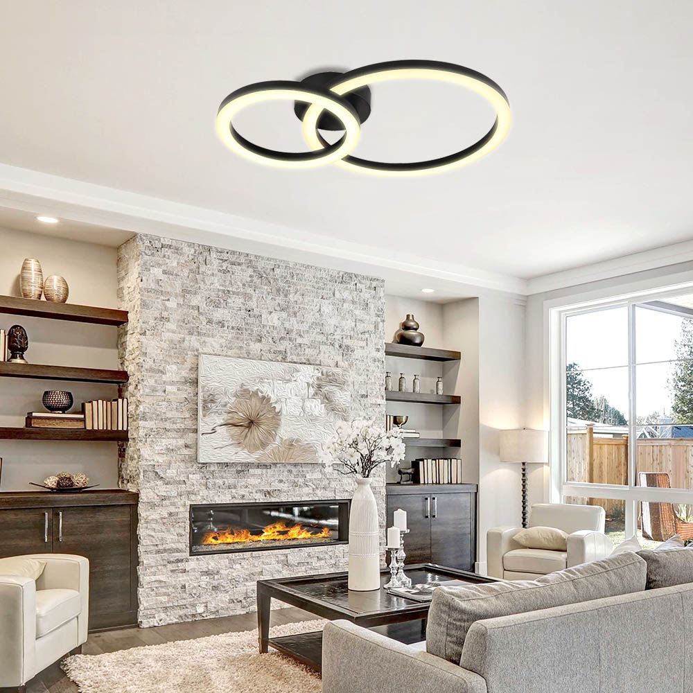 LED ПЛАФОН ZION LED ∙ 18W ∙ ЧЕРЕН ∙ 4000K / 005041