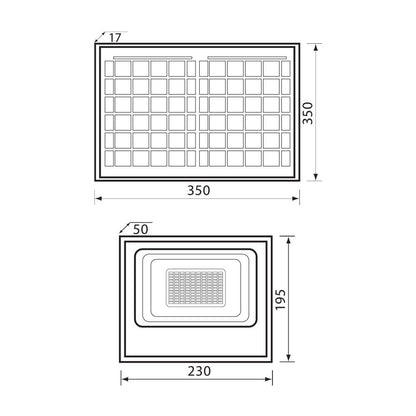 LED ПРОЖЕКТОР СЪС СОЛАРЕН ПАНЕЛ ISOLA LED ∙ 60W ∙ 550LM ∙ 6400K ∙ IP65 / 004474