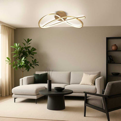 LED плафон MIRAGE LED ∙ 33W ∙ злато ∙ CCT-switch ∙ 3000-4000-6000K / 004861