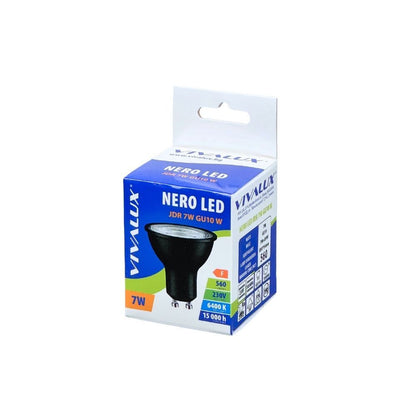 LED ЛАМПА NERO LED ∙ JDR ∙ 7W ∙ 560LM ∙ GU10∙ 6400K / 005063