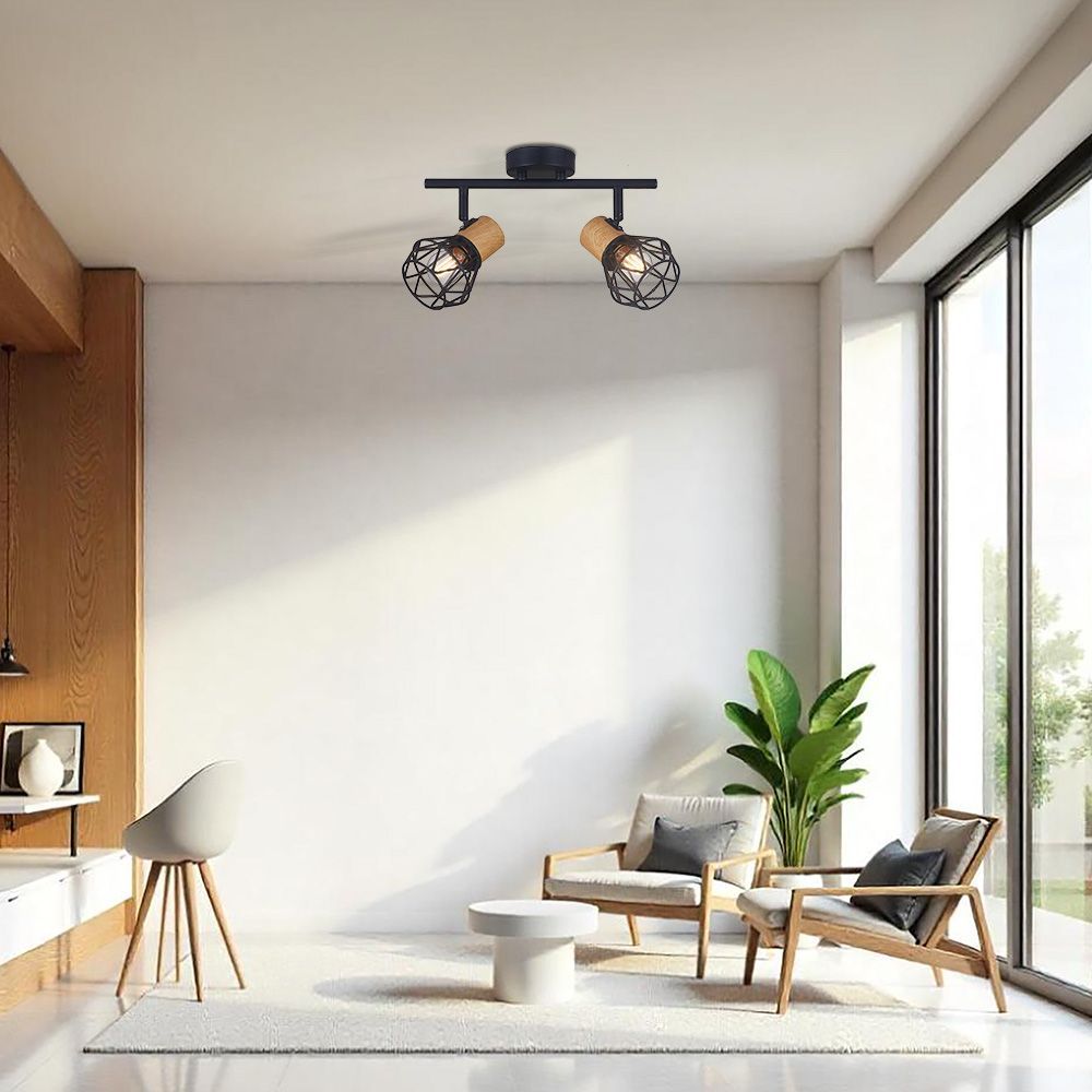 СПОТ FRODO ∙ SP795 ∙ 2XE27 ∙ МЕТАЛ ∙ ЧЕРЕН / 005089