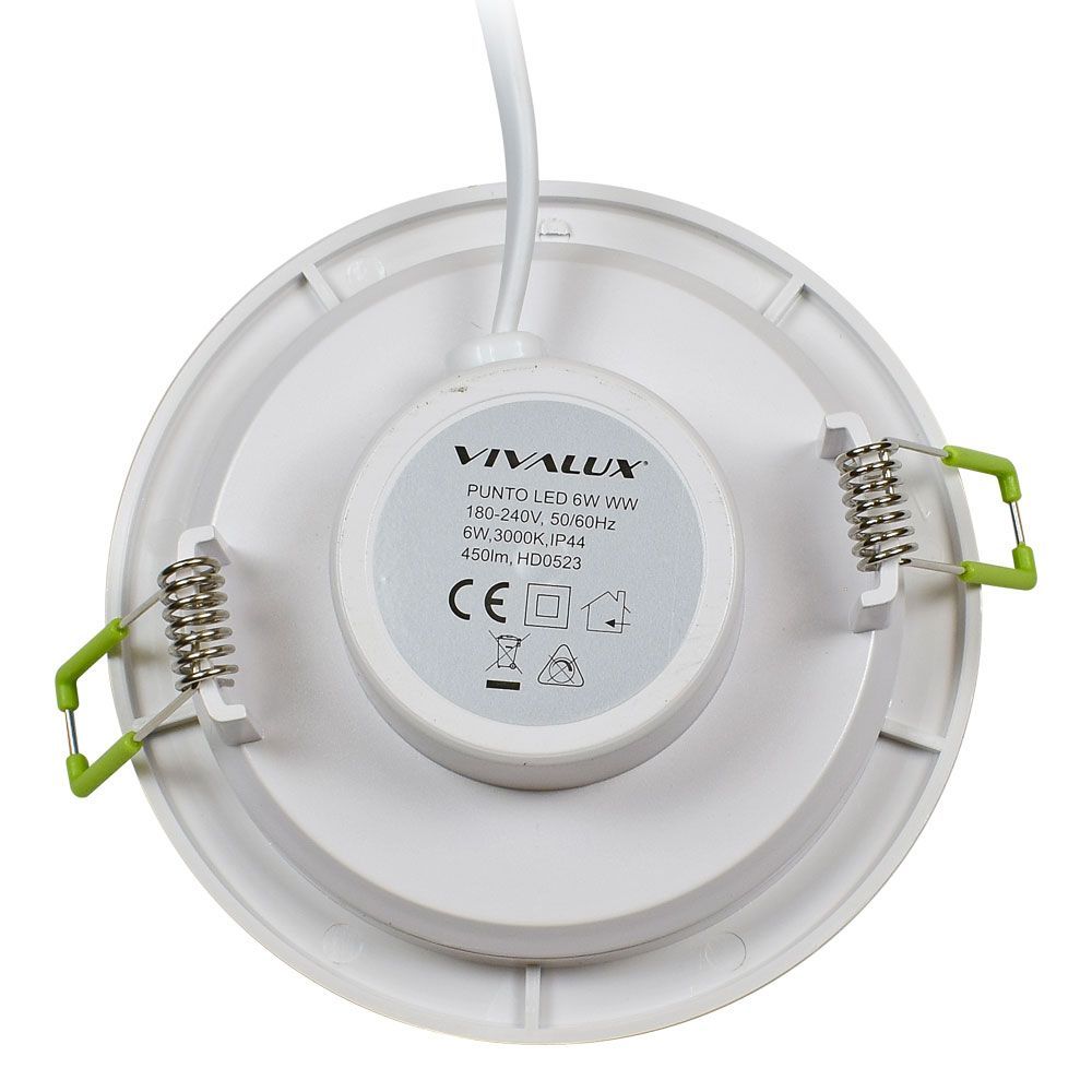 ВЛАГОЗАЩИТЕНА LED ЛУНА ЗА ВГРАЖДАНЕ PUNTO LED ∙ 6W ∙ БЯЛ ∙ 3000K / 003556