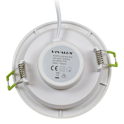 ВЛАГОЗАЩИТЕНА LED ЛУНА ЗА ВГРАЖДАНЕ PUNTO LED ∙ 6W ∙ БЯЛ ∙ 3000K / 003556