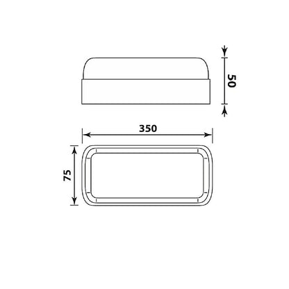 ВЛАГОЗАЩИТЕНА ПЛАФОНИЕРА HAVANA LED ∙ 12W ∙ 4000K ∙ IP44 / 004278
