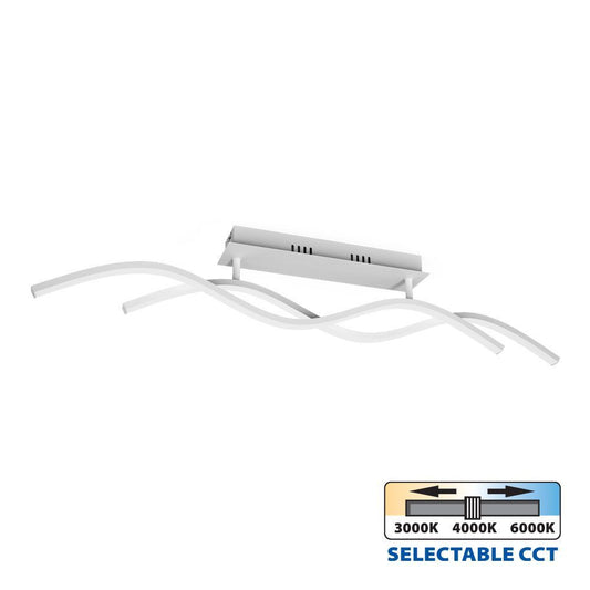 LED ПЛАФОН SOLUT LED ∙ 27W ∙ БЯЛО ∙ CCT-SWITCH ∙ 3000-4000-6000K / 004860