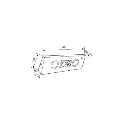 ОСВЕТЛЕНИЕ ЗА МЕБЕЛИ ∙ L 400W/AL / 00570