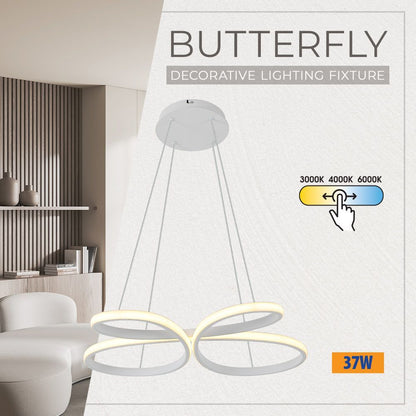 LED полилей BUTTERFLY-P LED ∙ 37W ∙ бял ∙ CCT-switch ∙ 3000-4000-6000K / 005328