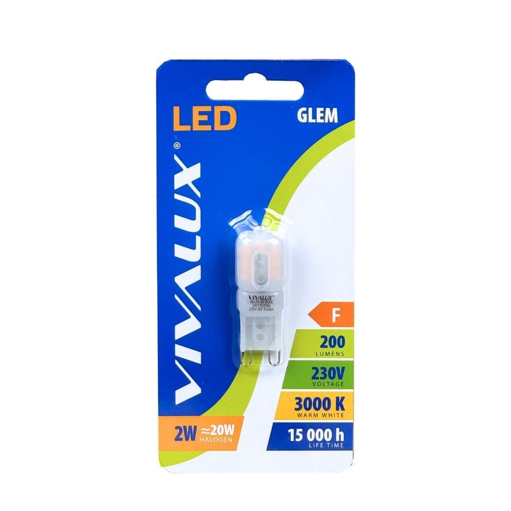 LED ЛАМПА GLEM LED ∙ 2W ∙ 200LM ∙ G9 ∙ 3000K / 003670