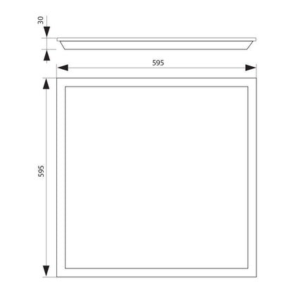 КВАДРАТЕН LED ПАНЕЛ ATLAS LED ∙ 40W ∙ 4000 LM ∙ БЯЛ ∙ 4000K ∙ 10 БР. / 005132