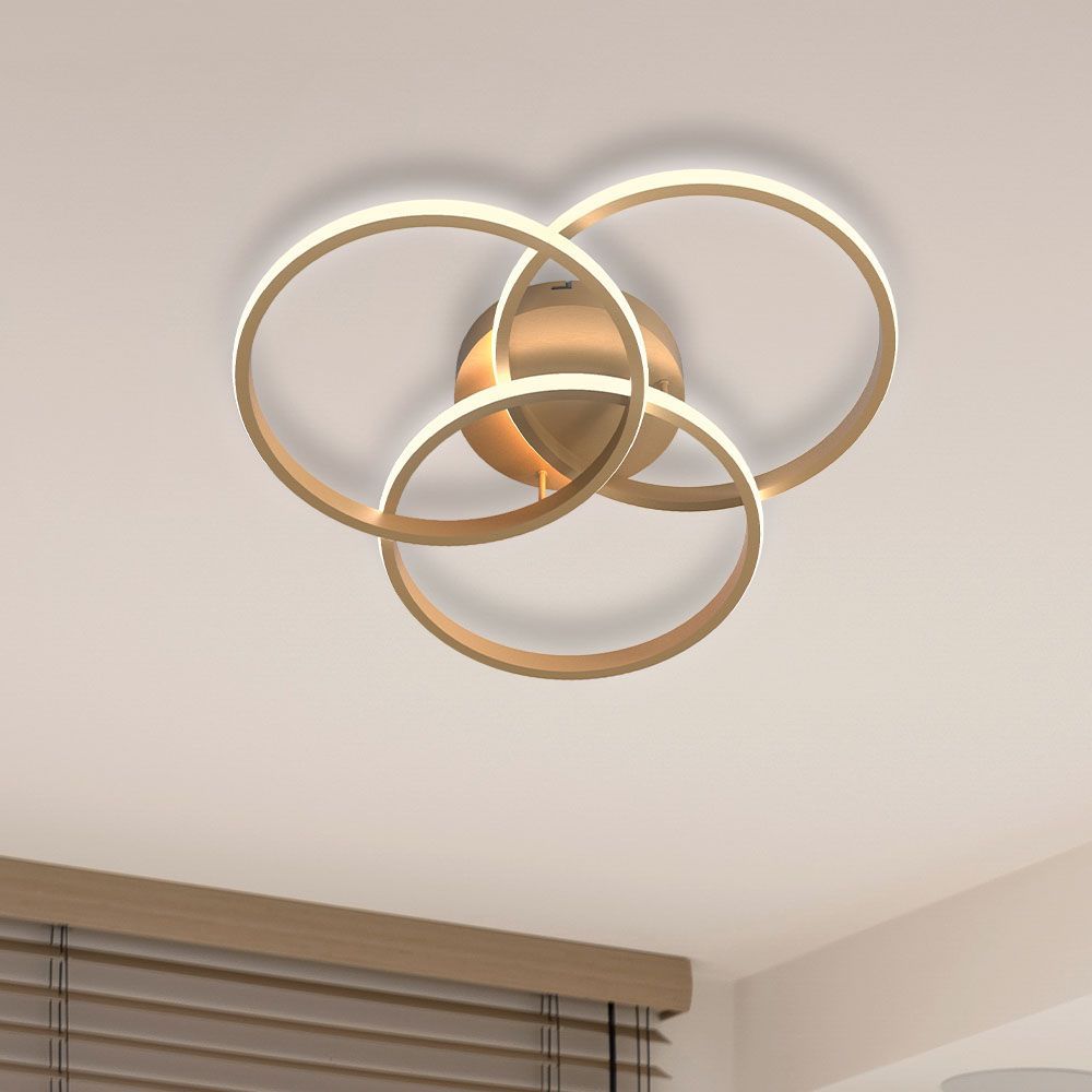 LED плафон MEDELIN-C LED ∙ 38W ∙ злато ∙ CCT ∙ 3000-4000-6000K / 005333