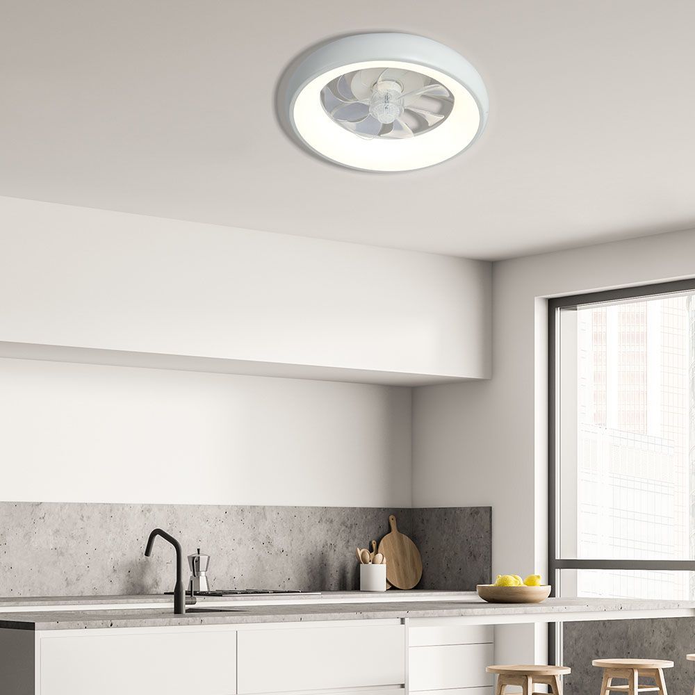 LED плафон с вентилатор KAI LED ∙ 30W ∙ бял ∙ CCT ∙ 3000K-6400K / 005338
