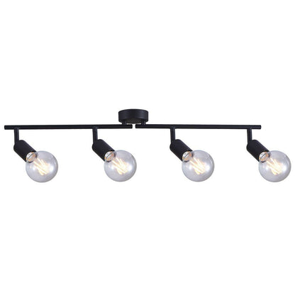 ЛИНЕЕН СПОТ BERGEN ∙ SP772 ∙ ПОДВИЖНИ РАМЕНА ∙ 4XE27 ∙ ЧЕРЕН / 005021