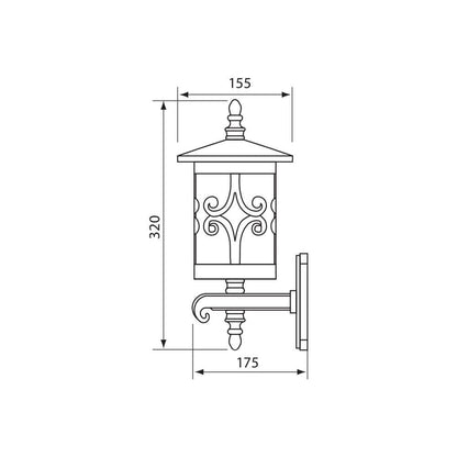 ФЕНЕР JARDIN ∙ WU008 ∙ КАФЕ ∙ IP44 / 004233