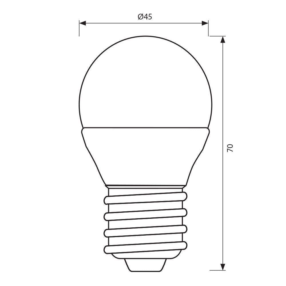 LED ЛАМПА CAMEO LED ∙ 5W ∙ 470LM ∙ E27 ∙ 6400K / 005130