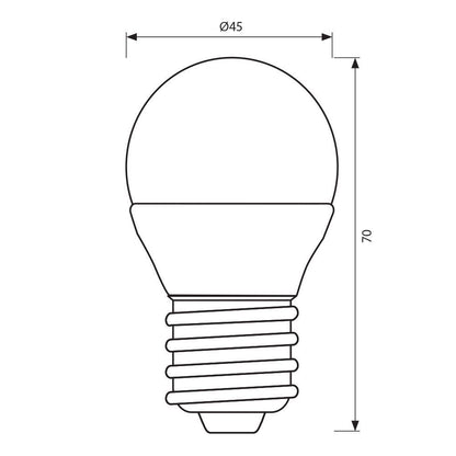LED ЛАМПА CAMEO LED ∙ 5W ∙ 470LM ∙ E27 ∙ 6400K / 005130