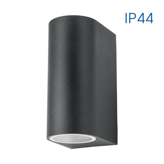 ФАСАДНО ОСВЕТИТЕЛНО ТЯЛО PORTO/R ∙ 2 X GU10 ∙ ЧЕРЕН ∙ IP44 / 004247
