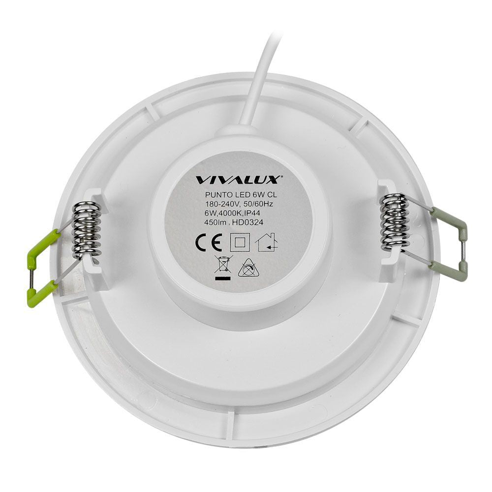 ВЛАГОЗАЩИТЕНА LED ЛУНА ЗА ВГРАЖДАНЕ PUNTO LED ∙ 6W ∙ БЯЛ ∙ 4000K / 003557