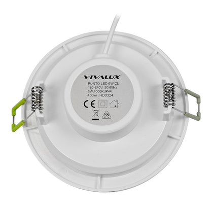 ВЛАГОЗАЩИТЕНА LED ЛУНА ЗА ВГРАЖДАНЕ PUNTO LED ∙ 6W ∙ БЯЛ ∙ 4000K / 003557