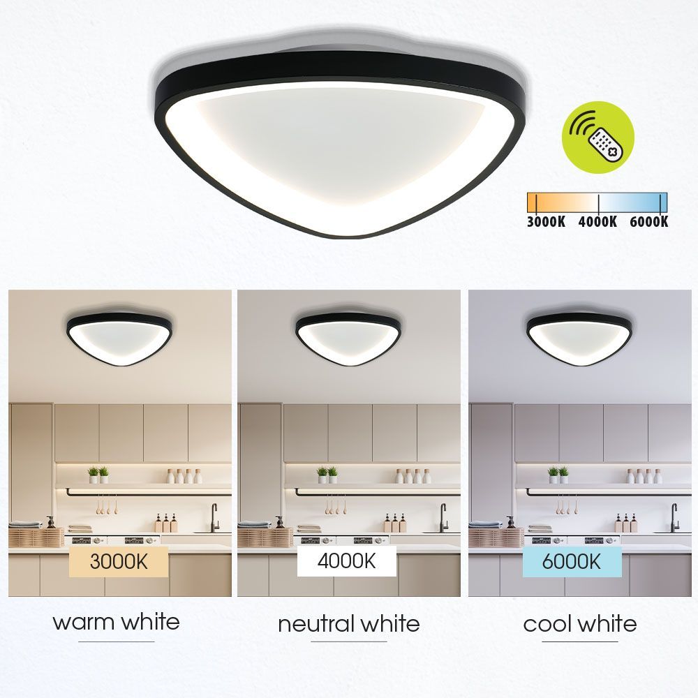 Мултифункционална LED плафониера с дистанционно ANDROMEDA LED ∙ 72W ∙ черен ∙ CCT ∙ 3000-6000K / 005250