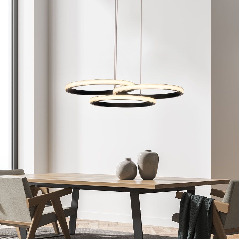 LED полилей MEDELIN-P LED ∙ 38W ∙ черен ∙ CCT ∙ 3000-4000-6000K / 005332