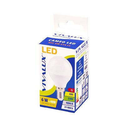 LED ЛАМПА CAMEO LED ∙ 6W ∙ 480LM ∙ E14 ∙ 4000K / 003409