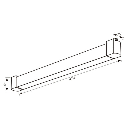 ЛИНЕЙНО LED ТЯЛО ЗА РЕЛСОВ МОНТАЖ DRAX LED ∙ 30W ∙ ЧЕРЕН ∙ CCT-SWITCH ∙ 3000K-4000K-6400K / 005208