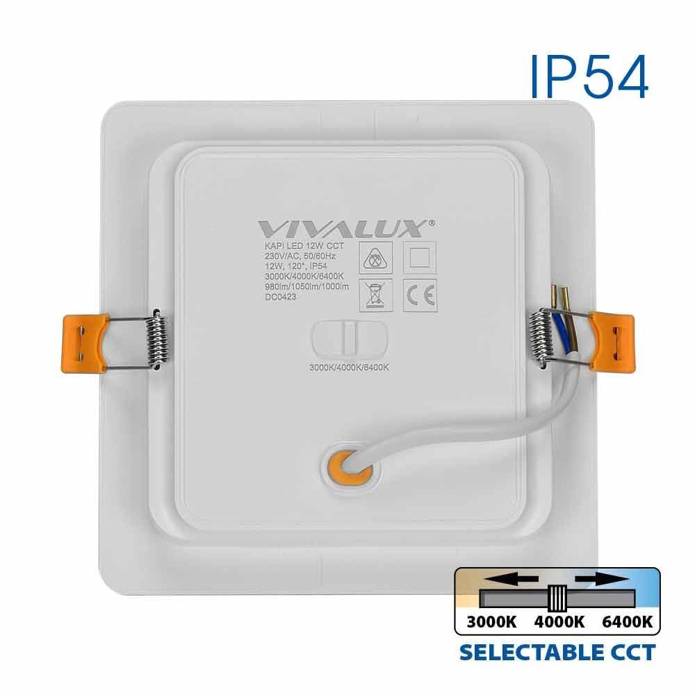 LED ЛУНА KAPI LED ∙ 12W ∙ CCT-SWITCH ∙ 3000K-4000K-6400K ∙ IP54 / 004760