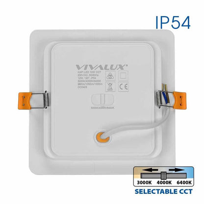 LED ЛУНА KAPI LED ∙ 12W ∙ CCT-SWITCH ∙ 3000K-4000K-6400K ∙ IP54 / 004760