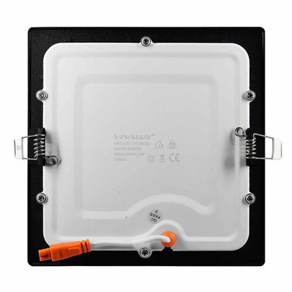 LED ПАНЕЛ GRID LED ∙ 12W ∙ 850LM ∙ ЧЕРЕН ∙ 4000K / 004738