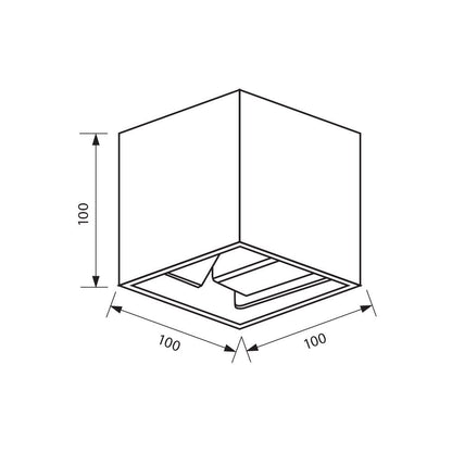 ФАСАДНО ОСВЕТИТЕЛНО ТЯЛО STARK LED ∙ 2 X 3W SQ ∙ 3000K-4000K-6400K ∙ IP65 / 004625