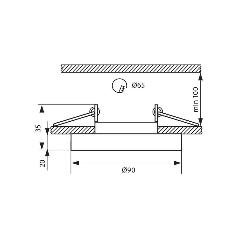 ДЕКОРАТИВНА ЛУНА СЪС СТЪКЛО CRYSTAL SL420 ∙ СРЕБРО / 003875