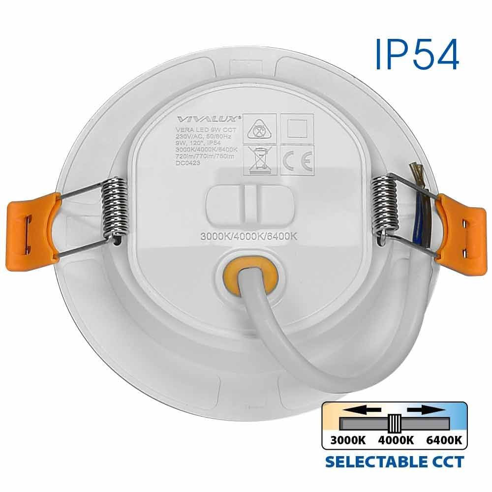 LED ЛУНА VERA LED ∙ 9W ∙ CCT-SWITCH ∙ 3000K-4000K-6400K ∙ IP54 / 004754