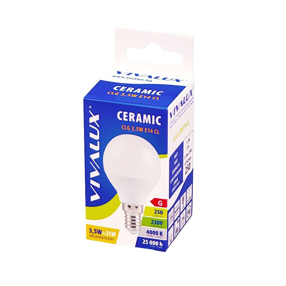 LED ЛАМПА CERAMIC LED ∙ 3.5W ∙ 220LM ∙ E14 ∙ 4000K / 003057