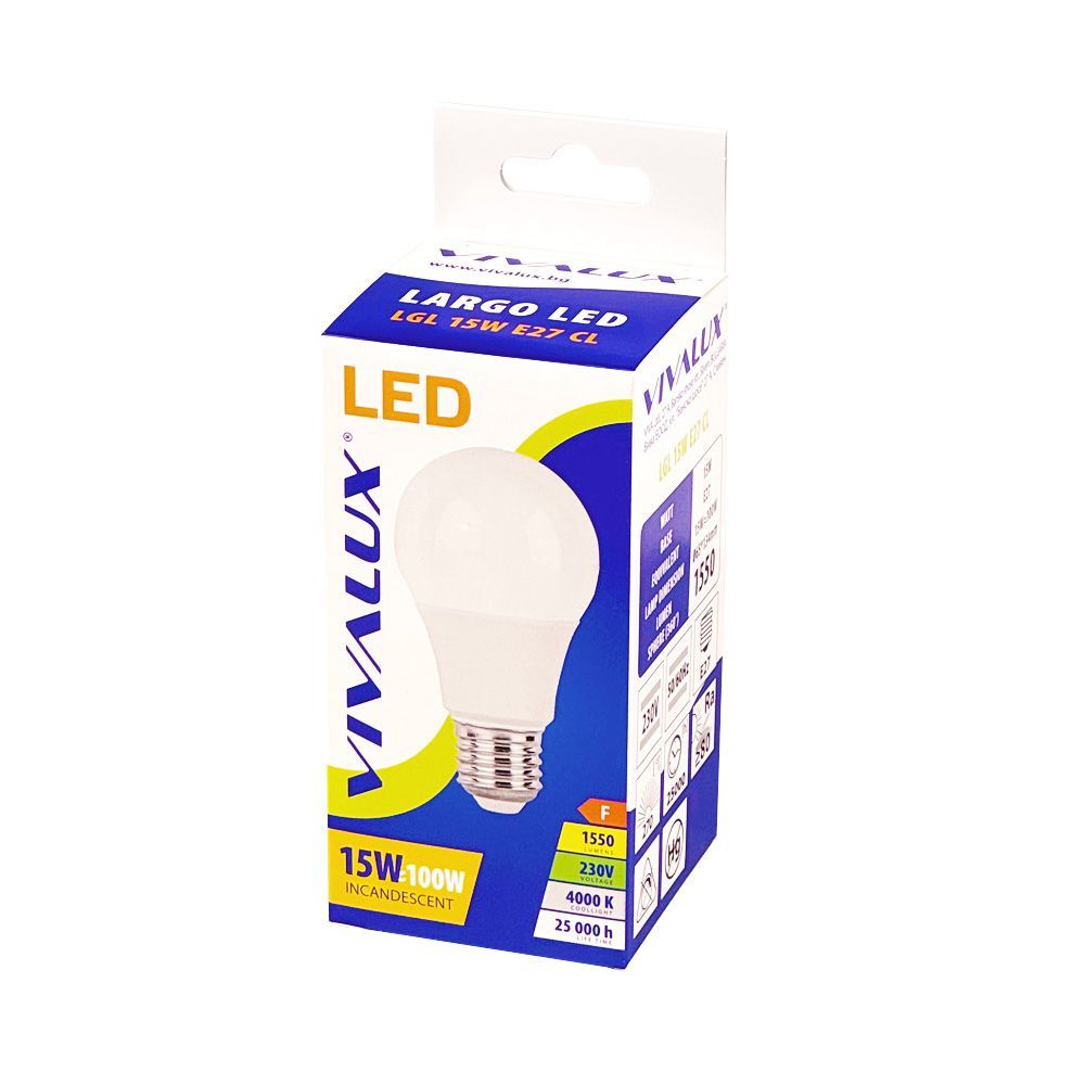 LED ЛАМПА LARGO LED ∙ 15W ∙ 1550LM ∙ E27 ∙ 4000K / 003642