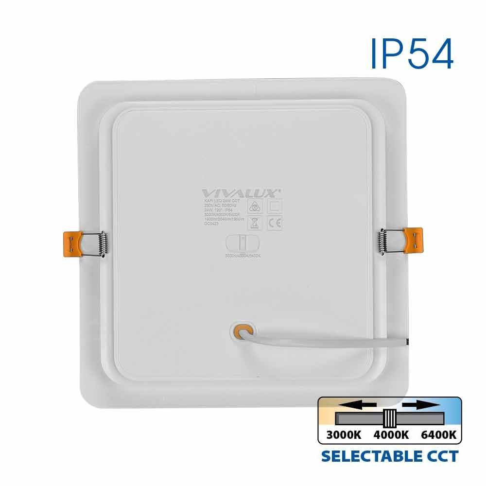 LED ЛУНА KAPI LED ∙ 24W ∙ CCT-SWITCH ∙ 3000K-4000K-6400K ∙ IP54 / 004762