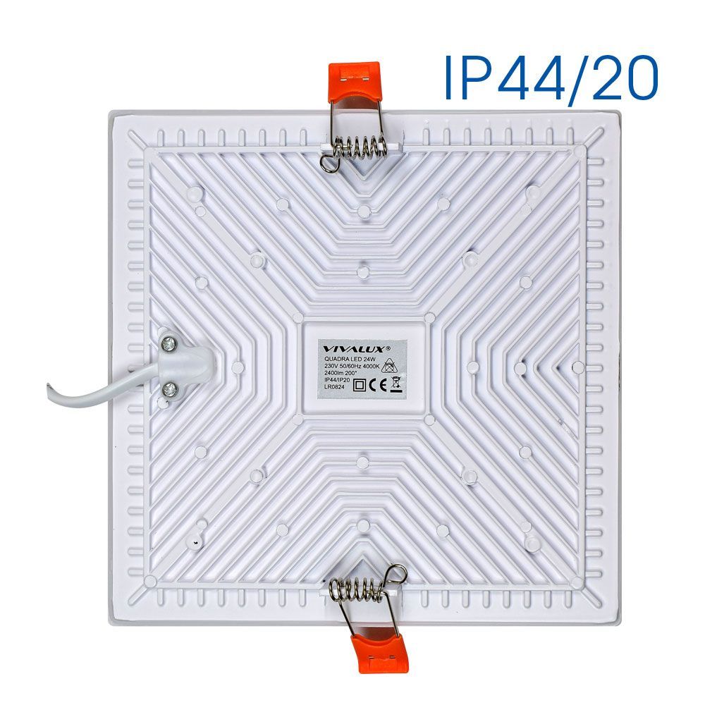 LED ПАНЕЛ QUADRA LED ∙ 24W ∙ 2400LM ∙ БЯЛ ∙ 4000K / 004284