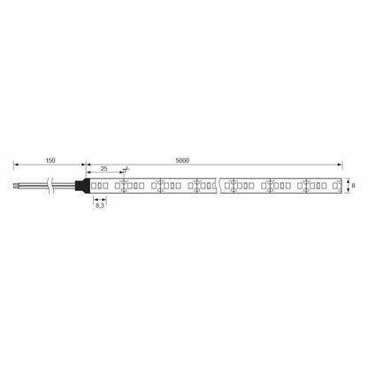 LED ЛЕНТА BAND LED 9.6w/m ∙ 120 SMD2835 ∙ 6400K ∙ 5М / 004443