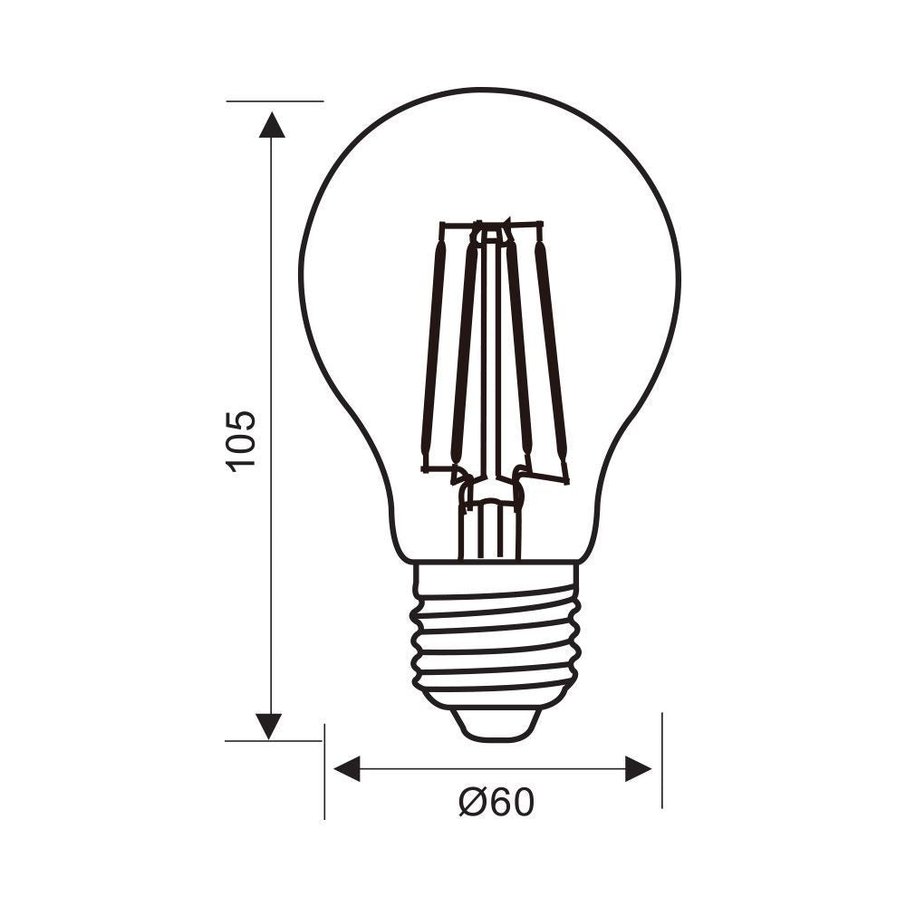 LED филамент лампа FLICK LED PREMIUM ∙ AF60 ∙ 11W ∙ 1521lm ∙ E27 ∙ 3000K / 004961