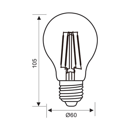 LED филамент лампа FLICK LED PREMIUM ∙ AF60 ∙ 11W ∙ 1521lm ∙ E27 ∙ 3000K / 004961