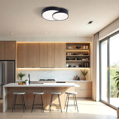 LED ПЛАФОН PEBBLE LED ∙ 35W ∙ ЧЕРЕН ∙ CCT ∙ 3000-4000-6000K / 005151