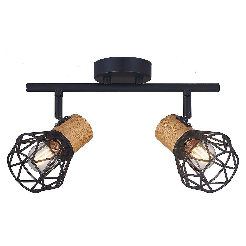 СПОТ FRODO ∙ SP795 ∙ 2XE27 ∙ МЕТАЛ ∙ ЧЕРЕН / 005089