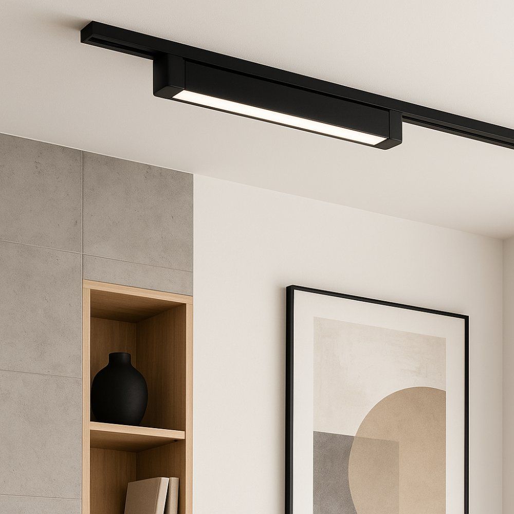 ЛИНЕЙНО LED ТЯЛО ЗА РЕЛСОВ МОНТАЖ DRAX LED ∙ 30W ∙ ЧЕРЕН ∙ CCT-SWITCH ∙ 3000K-4000K-6400K / 005208