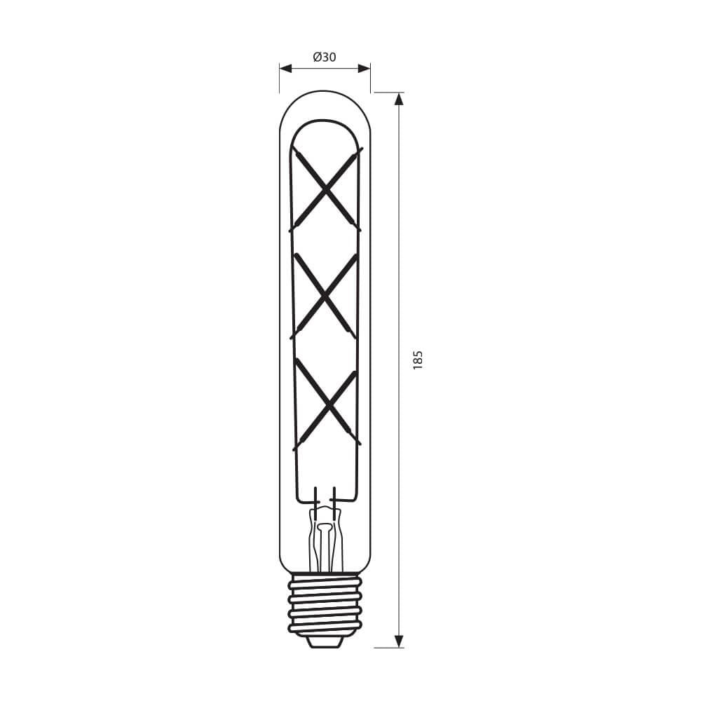 LED филамент лампa FLICK VINTAGE LED ∙ TFD30 ∙ 6W ∙ 530lm ∙ E27 ∙ 2200K / 004181