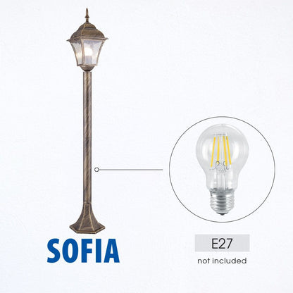 ФЕНЕР SOFIA ∙ PS005 ∙ АНТИЧЕН МЕСИНГ ∙ IP44 / 004220