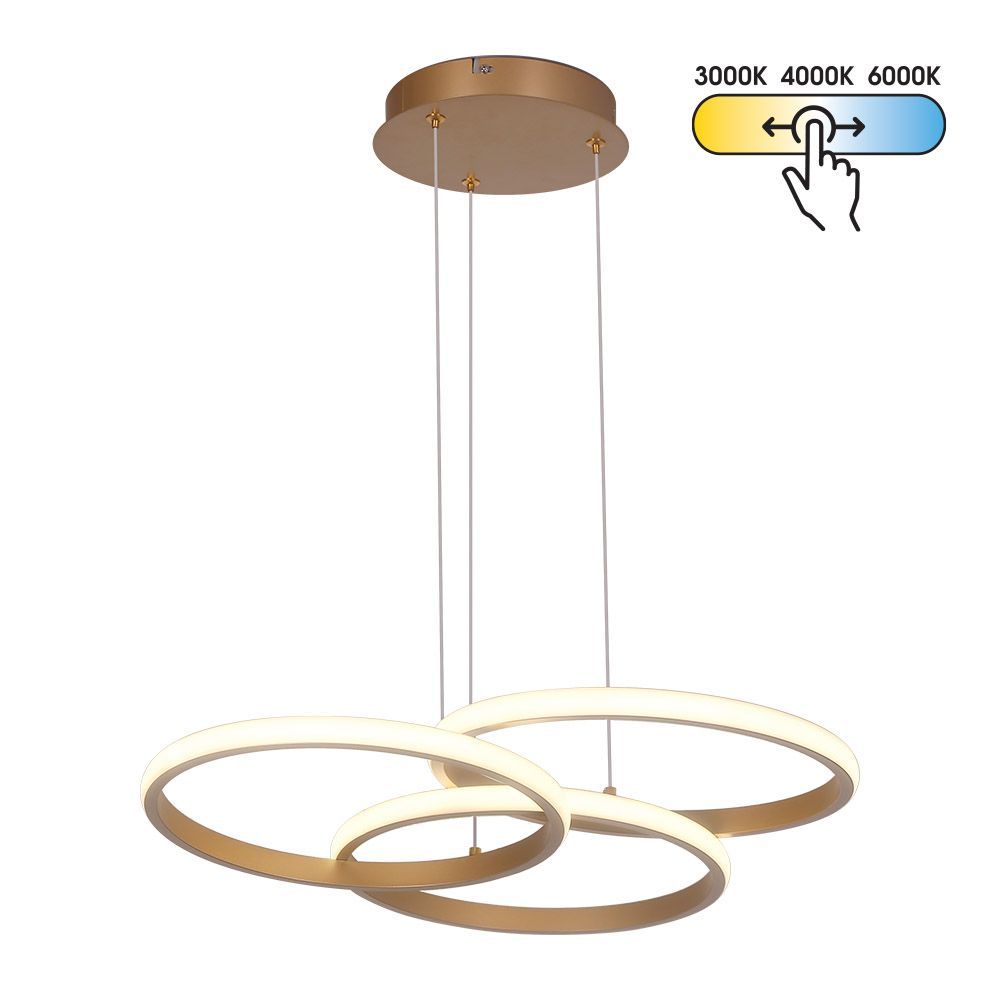 LED полилей MEDELIN-P LED ∙ 38W ∙ злато ∙ CCT ∙ 3000-4000-6000K / 005331
