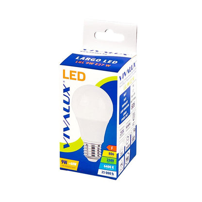 LED ЛАМПА LARGO LED ∙ 9W ∙ 806LM ∙ E27 ∙ 6400K / 005127