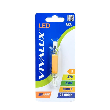 LED ЛАМПА ARA LED ∙ 4W ∙ 470LM ∙ R7S ∙ 3000K / 004434