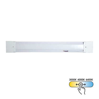 LED линейно осветително тяло FLAT LED ∙ 20W ∙ 600 mm ∙ CCT-switch ∙ 3000K-4000K-6400K / 005321