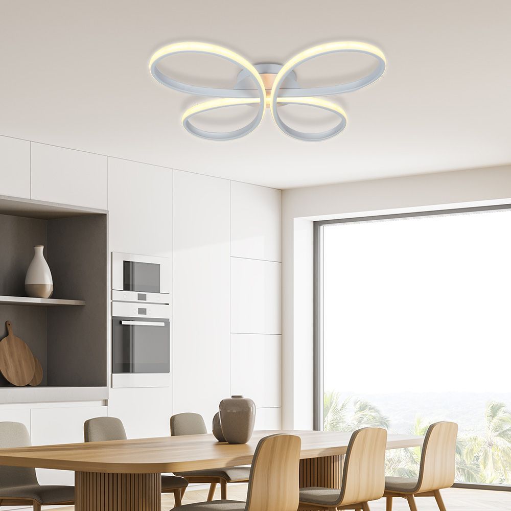 LED плафон BUTTERFLY-C LED ∙ 37W ∙ бял ∙ CCT-switch ∙ 3000-4000-6000K / 005327